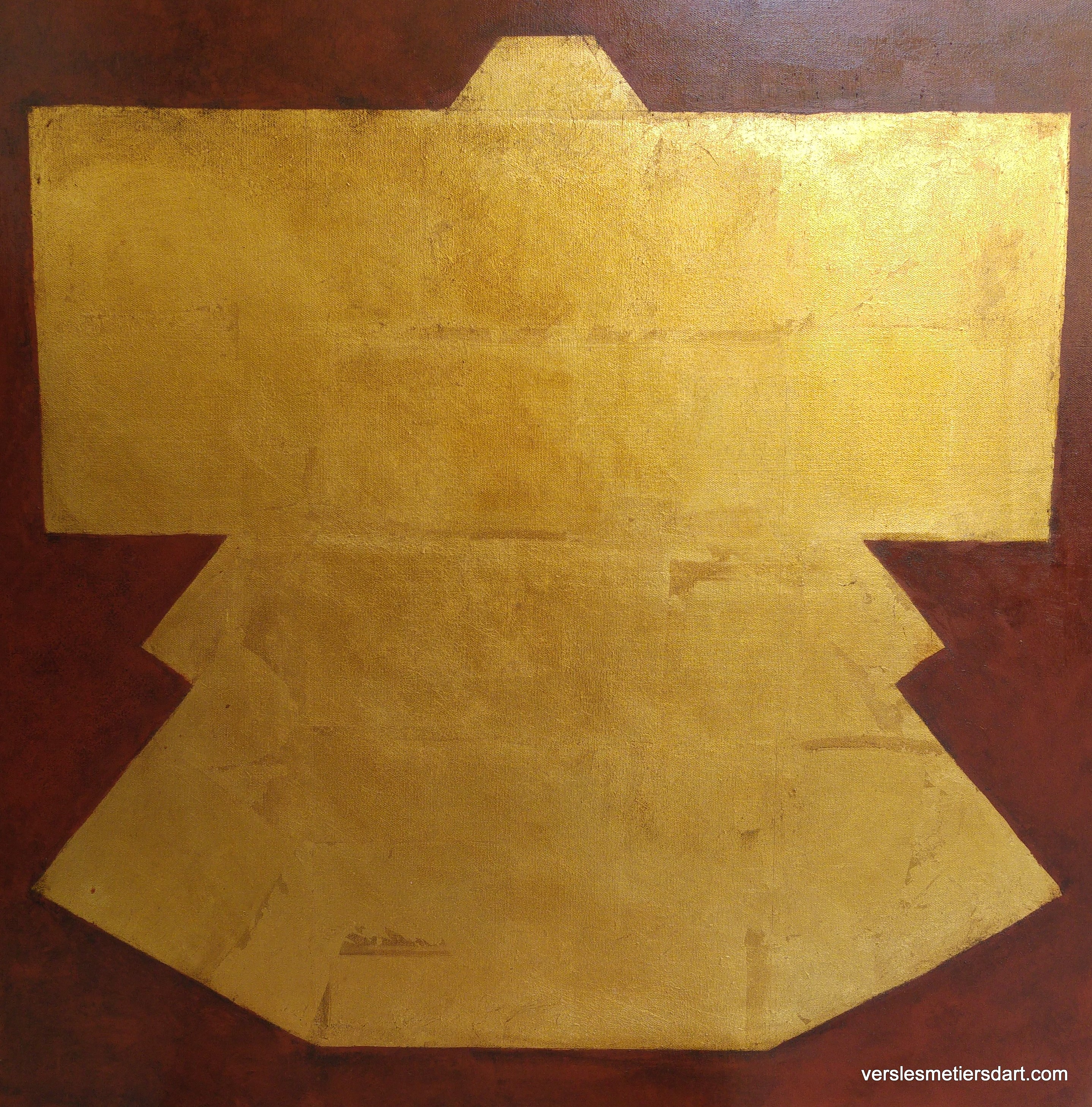 Dorure a la feuille et huile Dorure a la feuille et huile